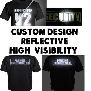 Custom Reflective T-shirt. High visibility