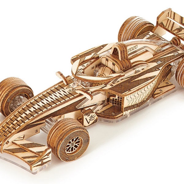 Viter Models Racer V3. Racing car, mechanical 3D puzzle, Bestseller, gift idea, Formula 1, construction set