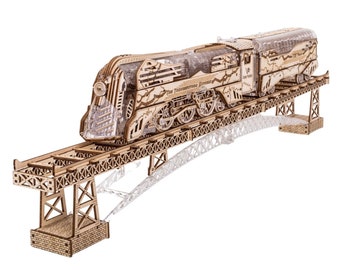 Viter Models The Thunderstorm Express. Train with a tender 3D puzzle