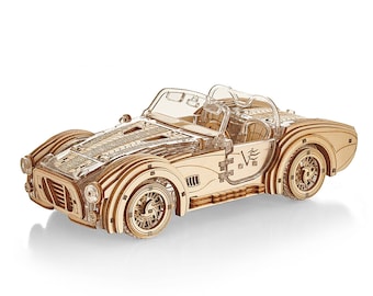 Viter Models Speedster V2: Shelby Cobra Wooden 3D Puzzle
