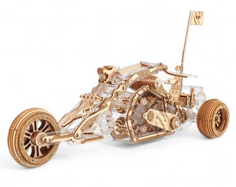 Viter Models Black Wolf Tricycle: Mechanical 3D Puzzle