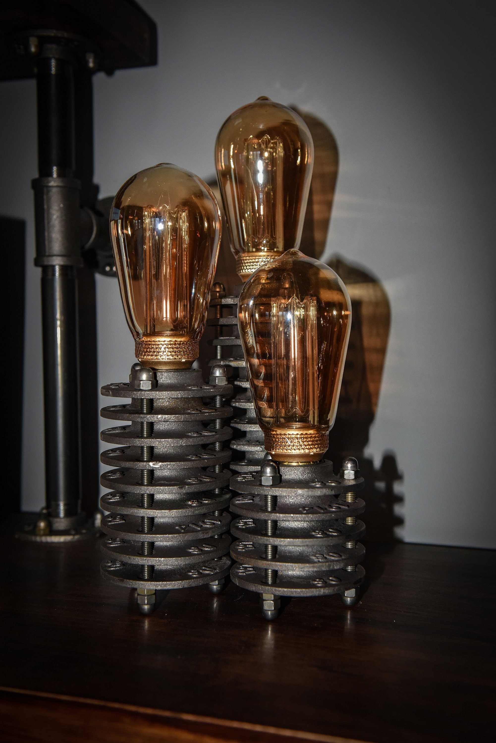 Industrial Style Table Lamp - Etsy UK