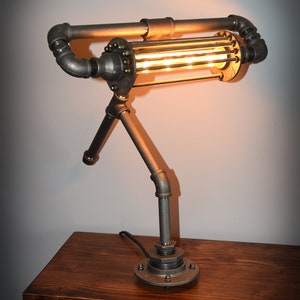 Industrial style desk lamp