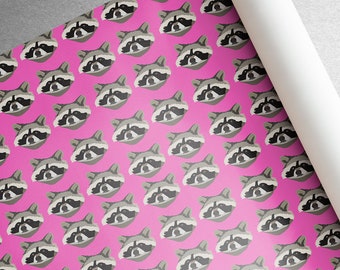 Cheeky Raccoon Recyclable gift wrap & tags