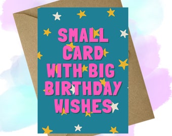 Bright Birthday Wishes Card - A6 Greeting Card