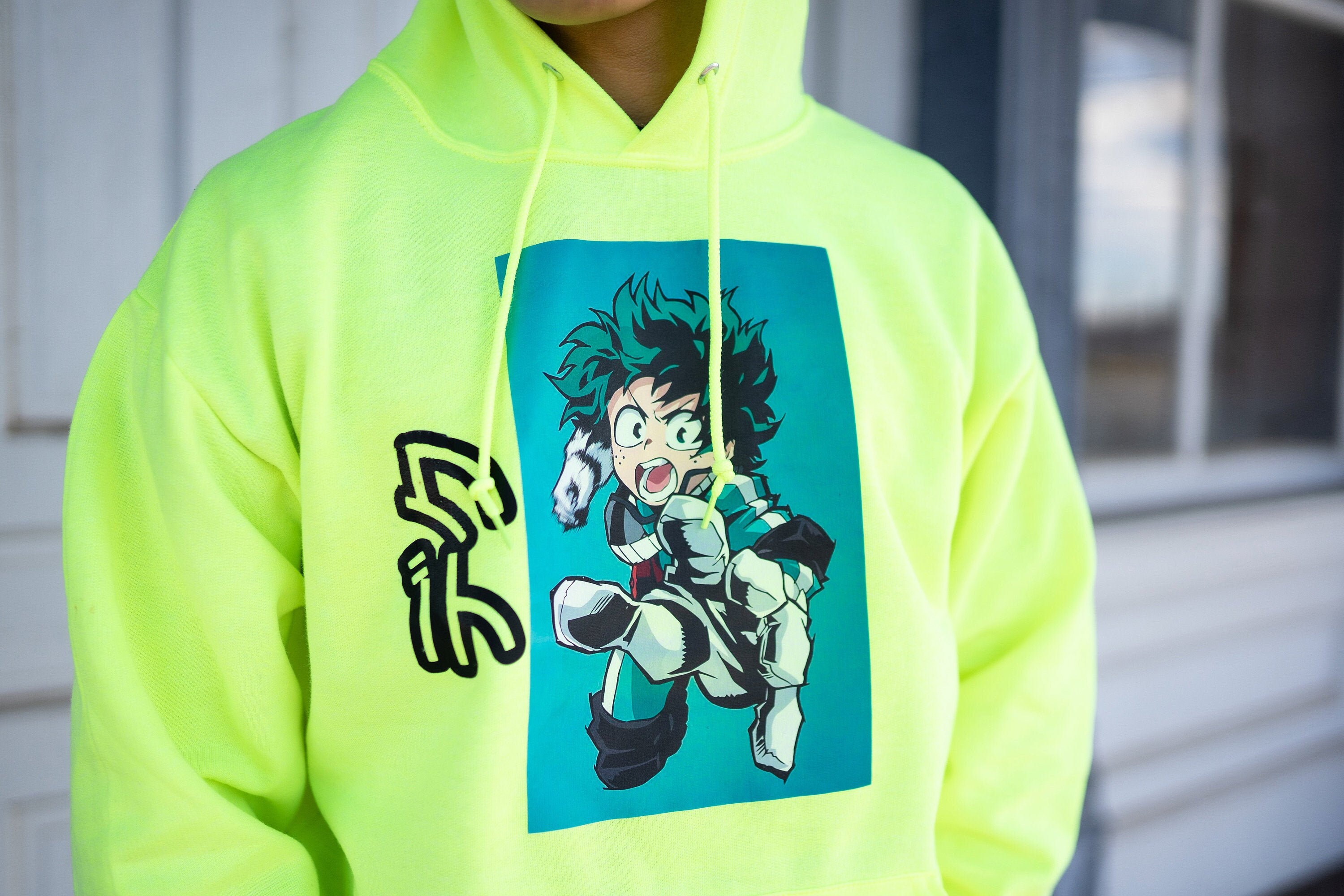 My Hero Academia Deku Hoodie ANIME apparel Handmade Anime Etsy