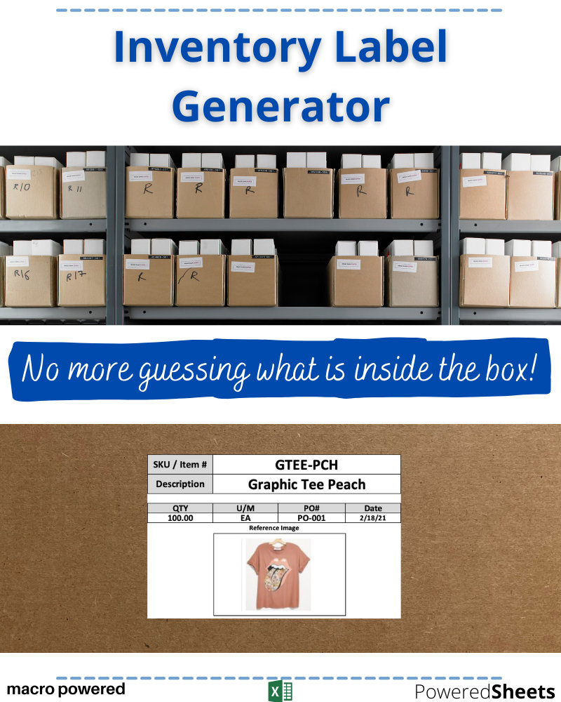 INVENTORY LABEL GENERATOR Etsy
