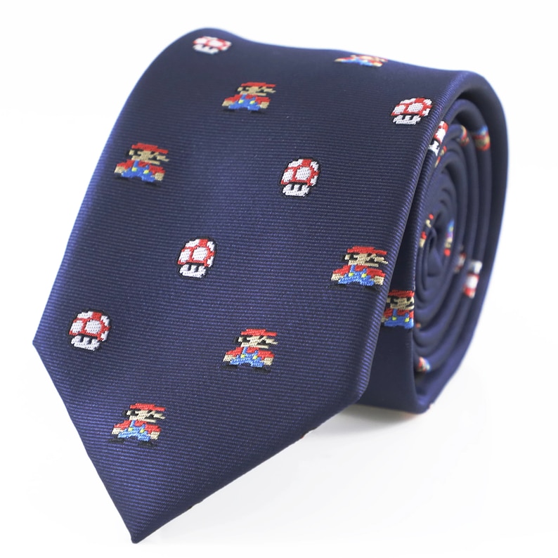 Super Mario and Mushroom tie.