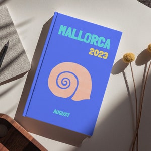 MALLORCA Ästhetische Reise Kaffeetisch Fotobuch Vorlage Personalisierte Fotobuch Cover Vorlage Reise Fotobuch DIY Coffee Table Buch Map