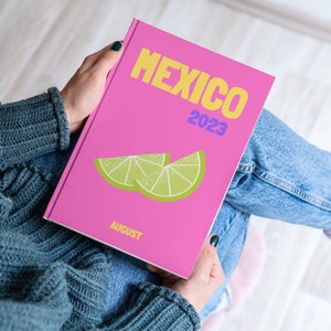 MEXIKO Ästhetische Reise Kaffeetisch Fotobuch Vorlage Personalisierte Fotobuch Cover Vorlage Reise Fotobuch DIY Coffee Table Buch Map