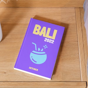 BALI Aesthetic Travel Coffee Table Fotobuch Vorlage Personalisiertes Fotobuch Cover Vorlage Reise Fotobuch DIY Coffee Table Buch Karte
