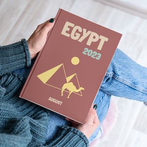 ÄGYPTEN Ästhetische Reise Kaffeetisch Fotobuch Vorlage Personalisierte Fotobuch Cover Vorlage Reise Fotobuch DIY Coffee Table Buch
