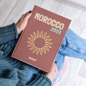 MAROKKO Ästhetische Reise Kaffeetisch Fotobuch Vorlage Personalisierte Fotobuch Cover Vorlage Reise Fotobuch DIY Coffee Table Buch Map