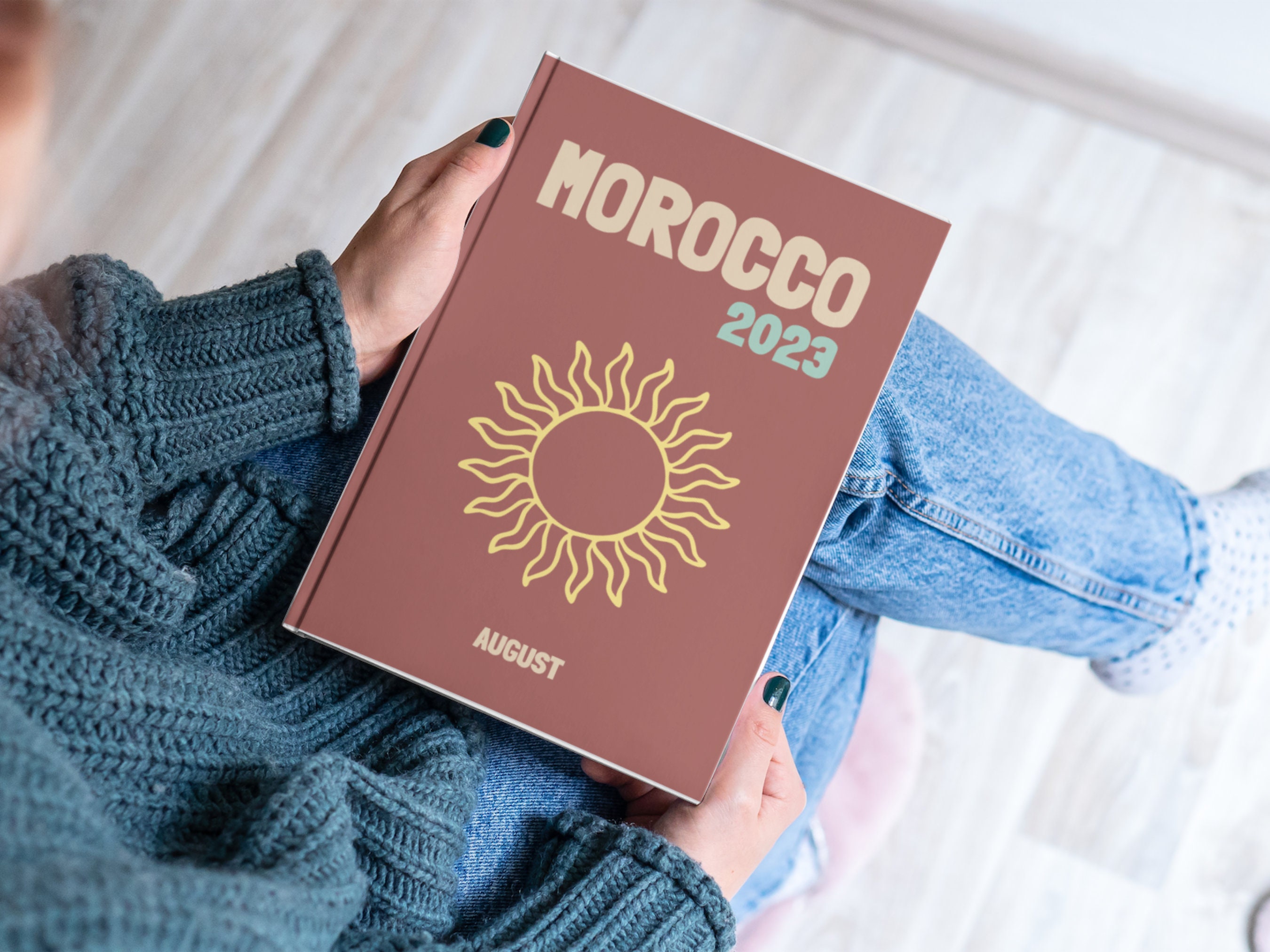 Morocco Travel Photo Book Template: DIY Coffee Table Album (canva