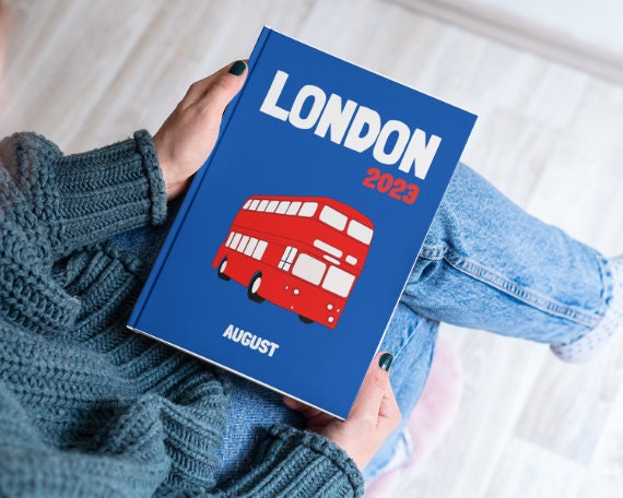 London Travel Photo Book Cover Template: DIY Coffee Table Album
