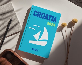 Croatia Travel Photo Book Template: DIY Coffee Table Album (Canva Editable, A4/10x13in, Digital Download)