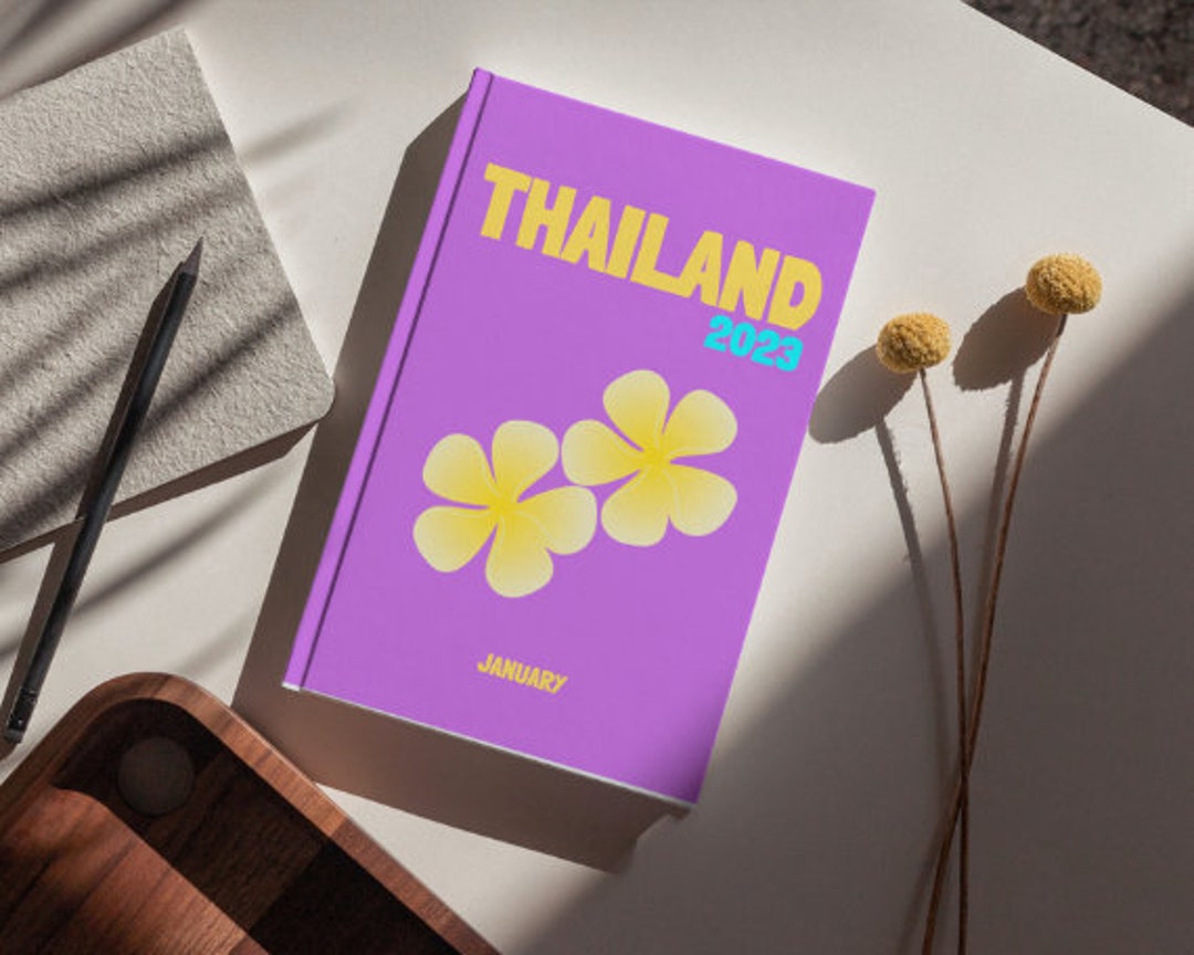 THAILAND Aesthetic Travel Coffee Table Photo Book Cover Template