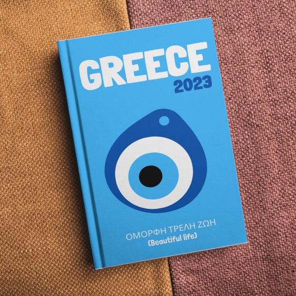 GREECE Aesthetic Travel Coffee Table Photo Book Template Personalized Photo Book Canva Template Travel Photo book DIY Coffee Table Book