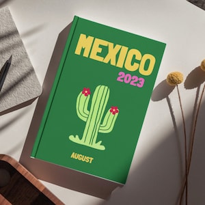 MEXIKO Ästhetische Reise Kaffeetisch Fotobuch Vorlage Personalisierte Fotobuch Cover Vorlage Reise Fotobuch DIY Coffee Table Buch Map