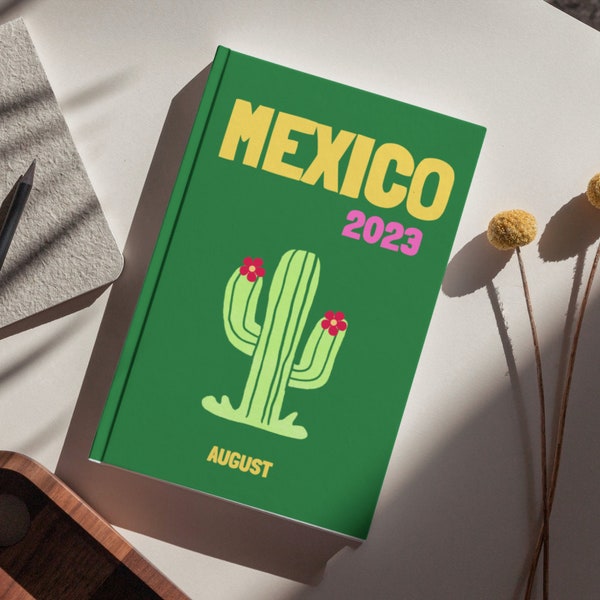 MEXICO Aesthetic Travel Coffee Table Photo Book Template Personalized PhotoBook Canva Template Travel Photobook DIY Coffee Table Book Map