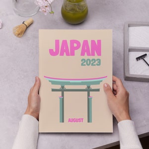 JAPAN Aesthetic Travel Coffee Table Fotobuch Vorlage Personalisiertes Fotobuch Cover Vorlage Reise Fotobuch DIY Coffee Table Book Map