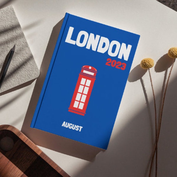 LONDEN Esthetische reiskoffietafel Fotoboeksjabloon Gepersonaliseerde fotoboek Canva-sjabloon Reisfotoboek DIY koffietafelboek