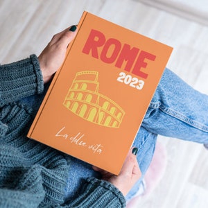 ROME Aesthetic Travel Coffee Table Photo Book Template Personalized Photo Book Cover Template Travel Photobook DIY Coffee Table Book