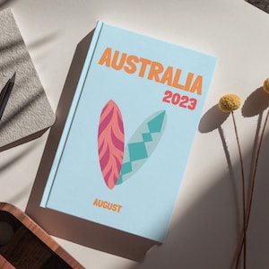AUSTRALIA Aesthetic Travel Coffee Table Photo Book Template Personalized Photo Book Cover Template Travel Photobook DIY Coffee Table Book