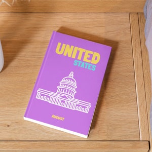AMERIKA Ästhetische Reise Kaffeetisch Fotobuch Vorlage Personalisierte Fotobuch Cover Vorlage Reise Fotobuch DIY Kaffeetisch Buch Karte