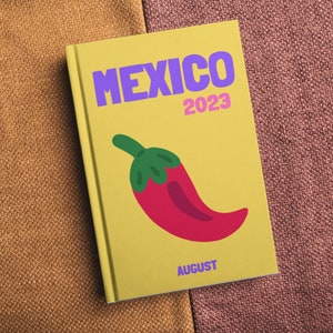 MEXIKO Ästhetische Reise Kaffeetisch Fotobuch Vorlage Personalisierte Fotobuch Cover Vorlage Reise Fotobuch DIY Coffee Table Buch Map