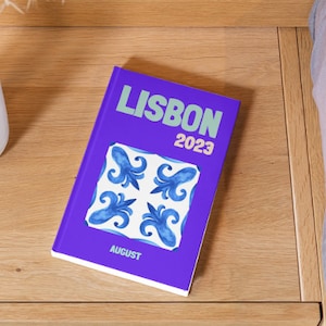 LISBON Aesthetic Travel Coffee Table Photo Book Template Personalized Photo Book Canva Template Travel Photobook DIY Coffee Table Book