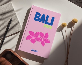BALI Aesthetic Travel Coffee Table Photo Book Template Personalized Photo Book Cover Template Travel Photobook DIY Coffee Table Book Map