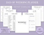 Lilac Day-Of Wedding Planner: 40 Page Organizer (Digital Download)