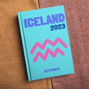 ICELAND Aesthetic Travel Coffee Table Photo Book Template Personalized PhotoBook Travel Photobook DIY Coffee Table Book Map