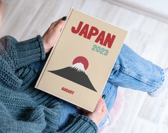 JAPAN Aesthetic Travel Coffee Table Photo Book Template Personalized PhotoBook Cover Template Travel Photobook DIY Coffee Table Book Map