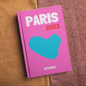 Paris Travel Photo Book Cover Template: DIY Album (Canva, Digital Download)