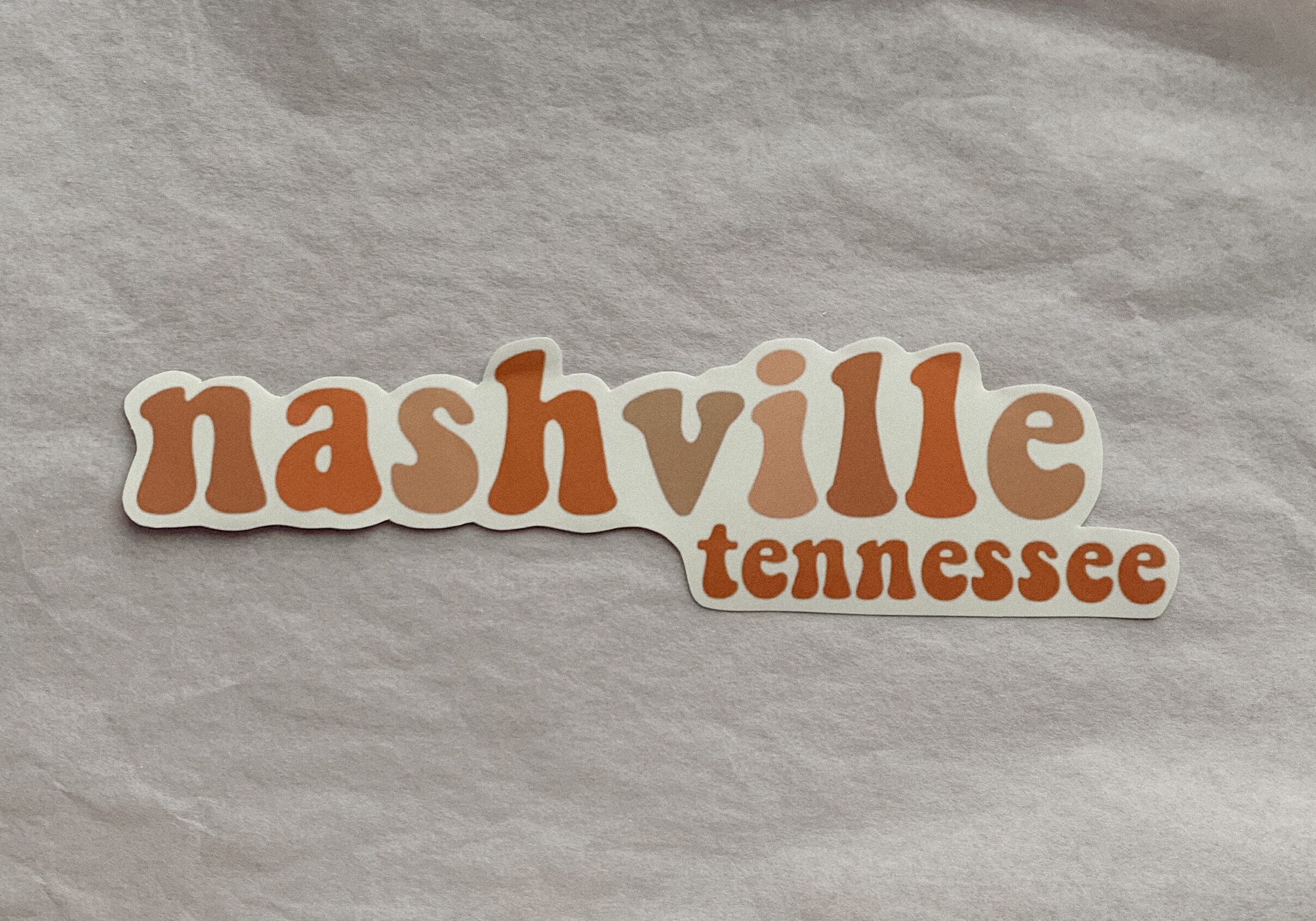 Nashville Tennessee Vinyl Sticker | Etsy