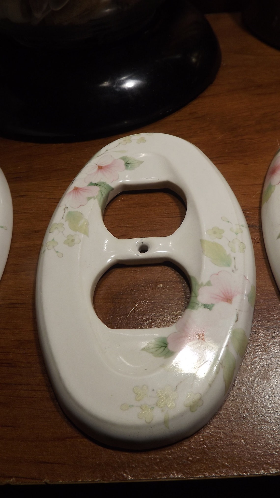Set of 3 70's Porcelain Outlet Covers 1 Light Switch and Etsy