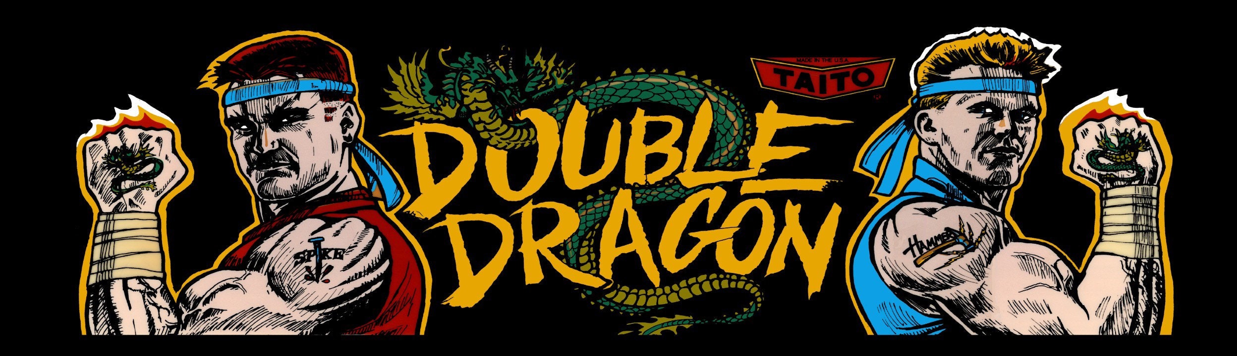 iiRcade Double Dragon Complete Graphics Kit