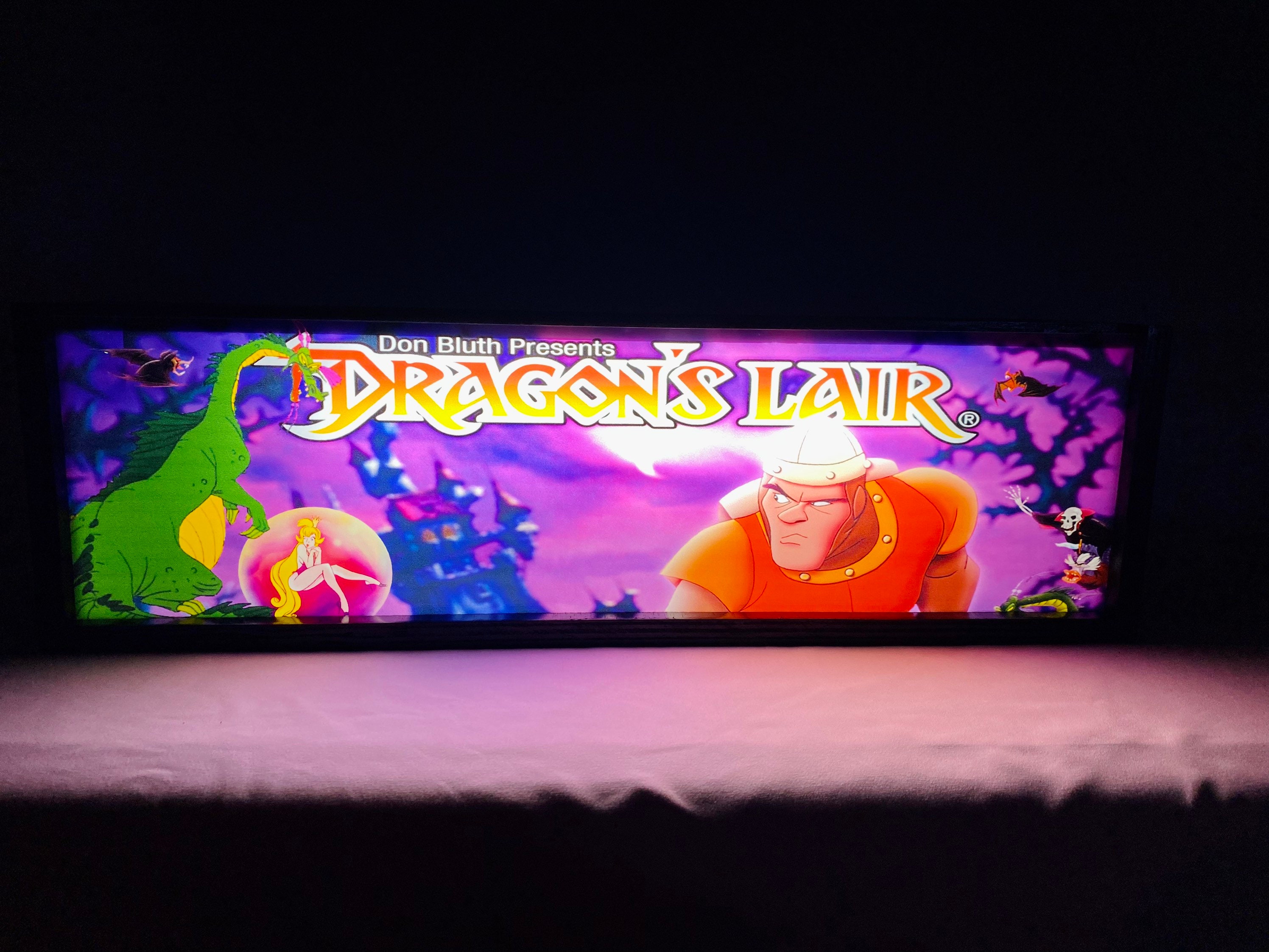 Double Dragon Arcade Marquee - 4.44 x 5.44 - Arcade Marquee Dot Com