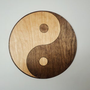 Yin en yang lasergesneden bestand