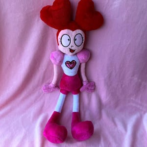 Kuscheltier handgemachtes Plüsch - Spinell inspirierte Puppe Steven Universe - weich, hypoallergen, Maschinenstickerei