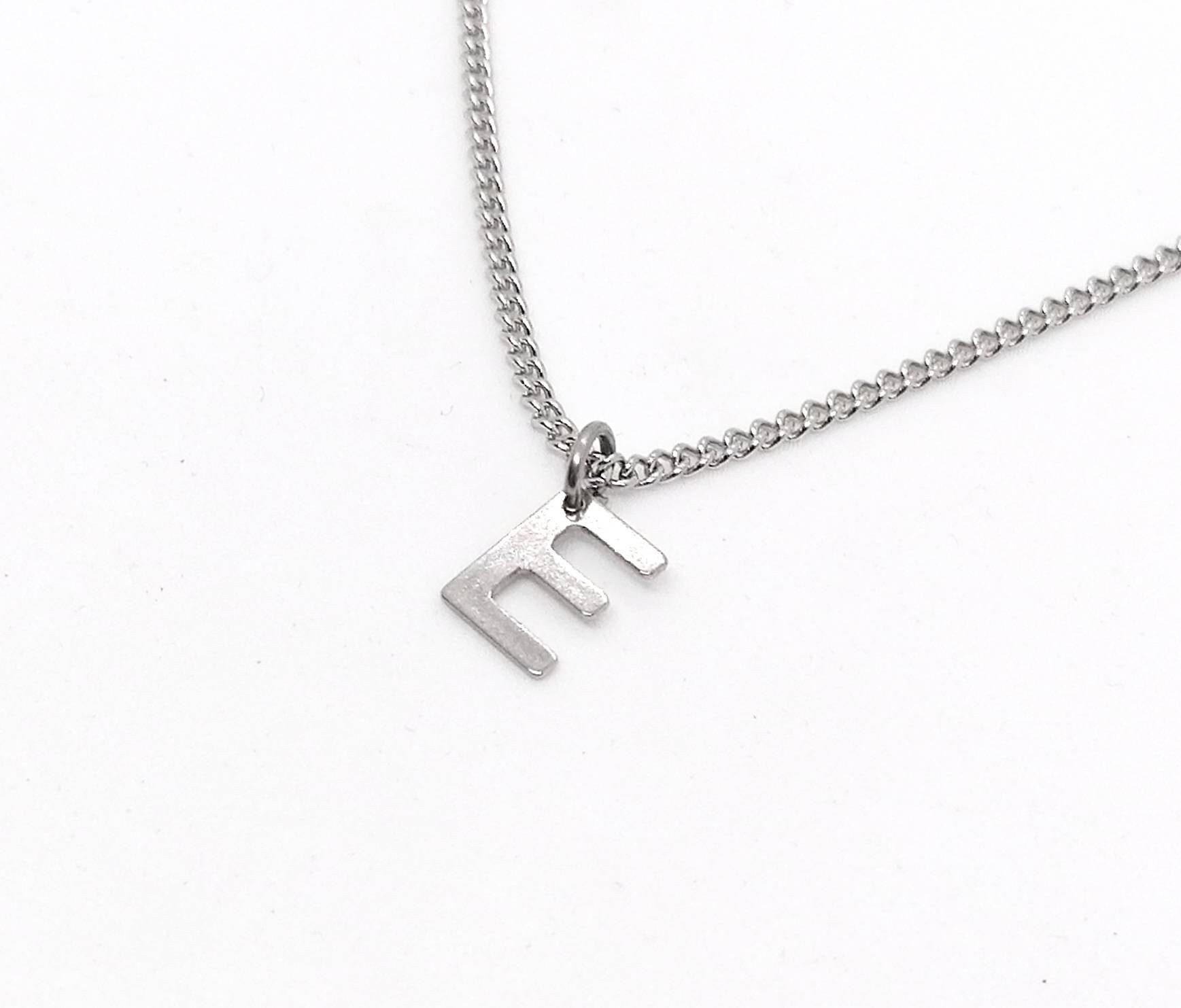 Letters Necklace Chain Personalized Initial Chain Etsy