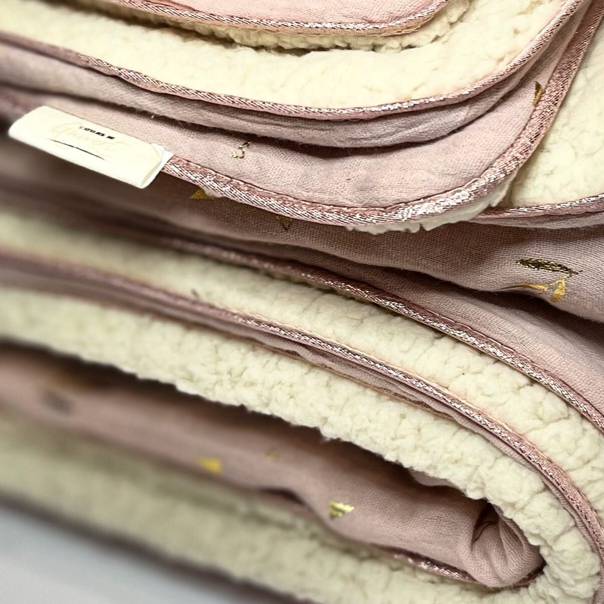 Plaid, Couverture, Édredon, Chaud, Doux, Élégant, Sherpa, Gaz de Coton, Fintion, Passepoil, Fait Mai