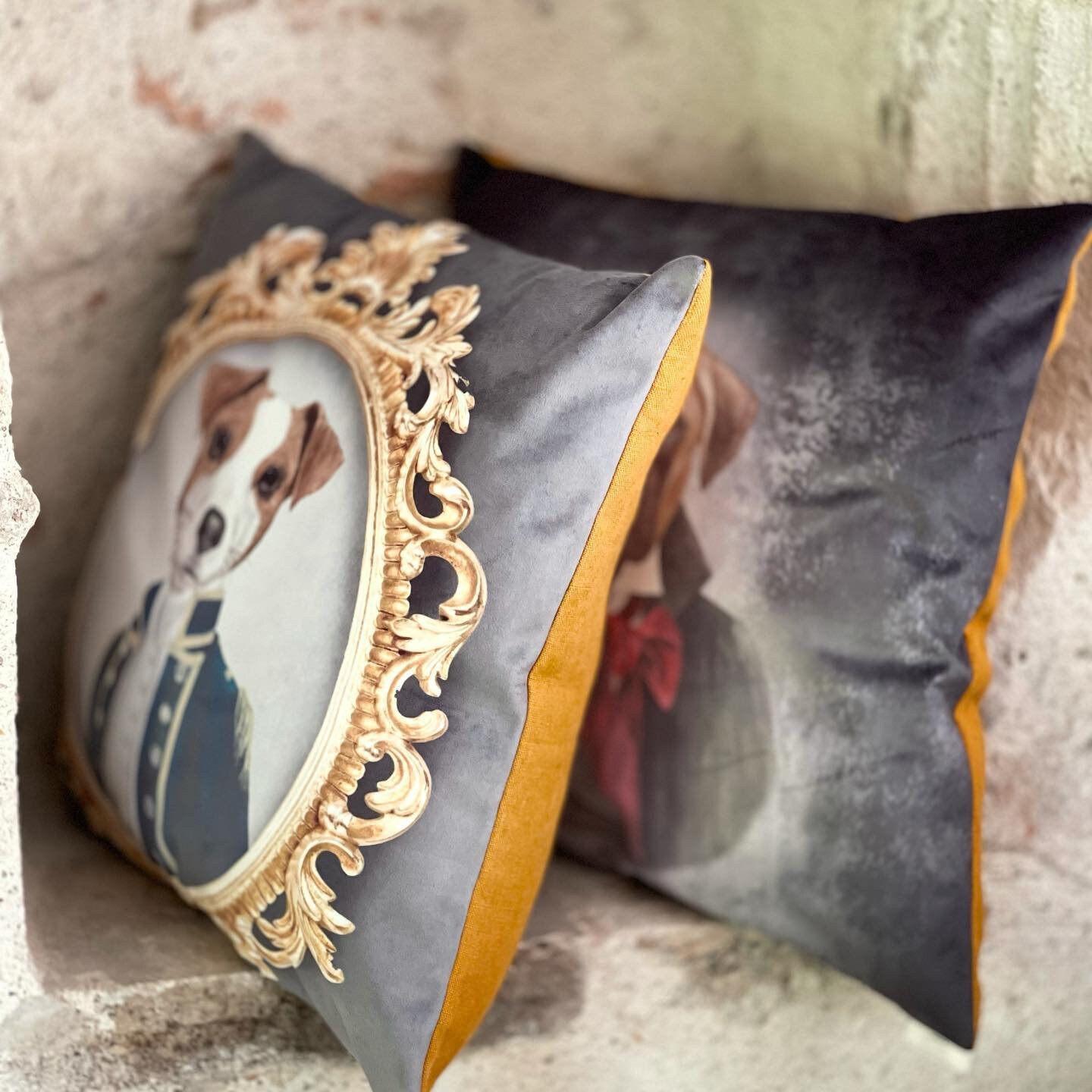 Coussins, Décoration Intérieur, Coussins en Velours, Chien, Animaux, Chat, Fait Main, Coussin Lin, M