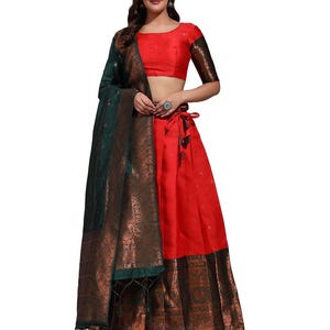 Nitimatta lehenga choli voor dames, kant-en-klare Indiase bruidsoutfits voor dames, Roze en Wit, XS
