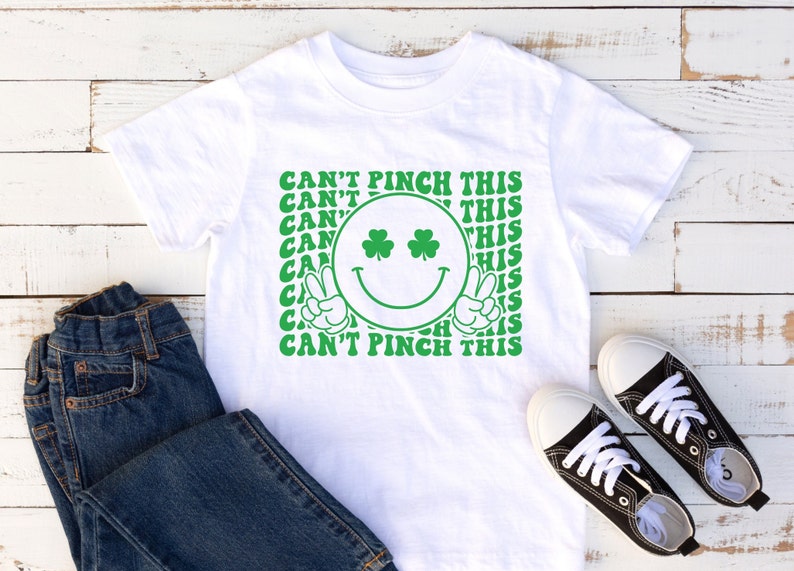 Can't Pinch This, dtf Transfers, Ready to Press, T-shirt Transfers, Heat Transfer, Direct to Film, St. Patrick's Day Tshirt Transfer, Smiley image 6