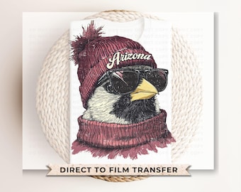Arizona Football DTF Transfers, Ready to Press, T-shirt Transfers, Heat Transfer, Direct to Film, Sports, Sports Fan, Trendy, Animal Mascot