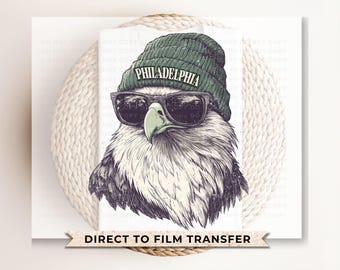 Philadelphia Football DTF Transfer, Ready to Press, T-shirt Transfer, Heat Transfer, Direct to Film, Sports Fan, Game Day, Animal Mascot