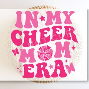 Cheer Mom DTF Transfers, Ready to Press, T-shirt Transfers, Heat Transfer, Custom, Direct to Film, Cheerleader, Cheerleading, Cheer Mom Era